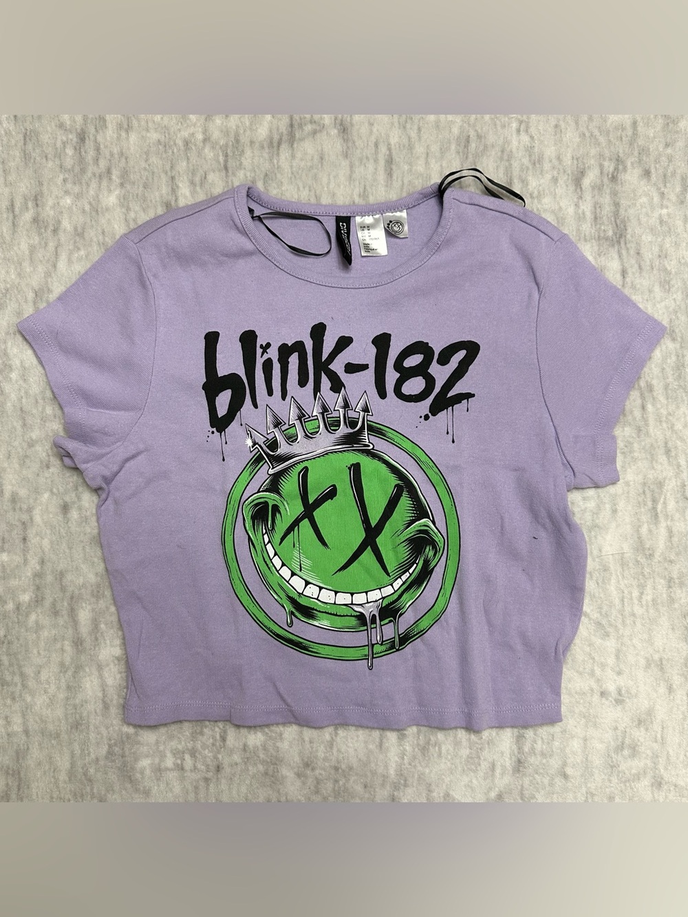 H&M Blink 182 Cropped Shirt